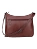 Bellicci Leder-Umhängetasche in Bordeaux - (B)30 x (H)25 x (T)8 cm