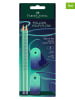 Faber-Castell 4-delige schrijfset: "Flow Edition Grip Set " turquoise