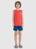 4F Badeshorts in Dunkelblau/ Rot