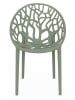 Inkazen 4-delige set: tuinstoelen "Mira" groen - (B)56 x (H)82 x (D)59 cm