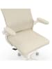 IDOMYA Essentials Bürostuhl ''James'' in Beige - (B)59 x (H)120,5 x (T)56 cm