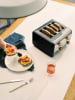 CREATE Toaster "Retro" in Schwarz - (B)31,6 x (H)31,6 x (T)22 cm