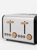 CREATE Broodrooster "Retro" zwart - (B)31,6 x (H)31,6 x (D)22 cm