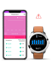 DAM Smartwatch "M28" zwart/lichtroze