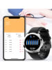 DAM Smartwatch "M28" in Schwarz/ Rosa