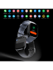 DAM Smartwatch "QS16" zwart/lichtroze