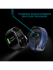 DAM Smartwatch "QS16" in Schwarz/ Rosa