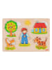 Goki Steckpuzzle "Katze, Hund,.." - ab 12 Monaten