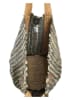BLE Schoudertas zwart/beige - (B)24 x (H)16 cm