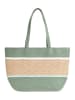 BLE Shopper groen/beige - (B)48 x (H)30 x (D)16 cm