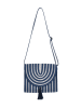 BLE Schoudertas wit/blauw - (B)26 x (H)21 x (D)8 cm