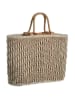 BLE Henkeltasche in Beige - (B)35 x (H)25 x (T)12 cm