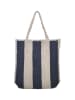 BLE Shopper crème/donkerblauw - (B)42 x (H)40 x (D)12 cm