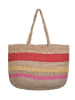 BLE Shopper beige/rood - (B)45 x (H)30 x (D)15 cm