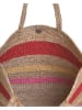 BLE Shopper beige/rood - (B)45 x (H)30 x (D)15 cm