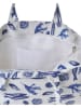 BLE Shopper in Weiß/ Blau - (B)42 x (H)35 x (T)20 cm