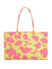 BLE Shopper bag w kolorze żółto-różowym - 45 x 37 x 20 cm