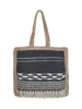 BLE Schultertasche in Schwarz/ Beige - (B)38 x (H)32 x (T)5 cm