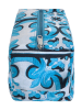 BLE Kosmetiktasche in Weiß/ Hellblau - (B)23 x (T)10 cm