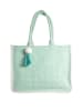 BLE Shopper bag w kolorze zielonym - 45 x 32 x 15 cm