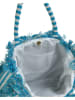 BLE Schoudertas blauw/wit - (B)38 x (H)32 x (D)6 cm