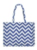 BLE Schoudertas blauw/wit - (B)40 x (H)30 x (D)20 cm
