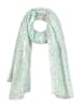 BLE Sjaal groen/wit - (L)180 x (B)100 cm