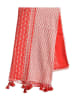 BLE Sjaal rood/wit - (L)180 x (B)100 cm