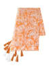 BLE Sjaal oranje/wit - (L)180 x (B)100 cm