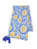 BLE Sjaal blauw/geel - (L)180 x (B)110 cm