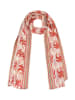 BLE Sjaal crème/rood - (L)180 x (B)100 cm
