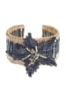 BLE Armband goudkleurig/donkerblauw