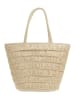 BLE 2-delige set: strohoed & shopper beige