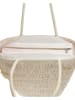 BLE 2-delige set: strohoed & shopper beige
