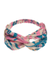 BLE Haarband blauw/lichtroze/beige