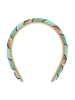 BLE Haarband groen/beige