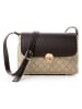 Lucky Bees Umhängetasche in Braun/ Beige - (B)25 x (H)17 x (T)9 cm