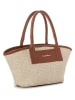 Lucky Bees Henkeltasche in Beige/ Hellbraun - (B)38 x (H)19 x (T)11 cm