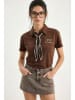 Bianco Lucci Poloshirt in Braun