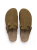 BABUNKERS Family Leder-Clogs in Khaki
