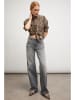 Blue Fire Spijkerbroek "Judy" - wide leg - grijs - be fit grey