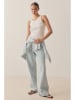 Blue Fire Jeans "Judy" - Wide leg - in Hellblau/ Weiß   