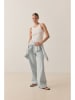 Blue Fire Jeans "Judy" - Wide leg - in Hellblau/ Weiß   