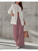 Milan Kiss Hose in Bordeaux/ Creme
