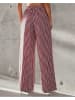 Milan Kiss Hose in Bordeaux/ Creme
