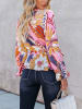 Milan Kiss Bluse in Rosa/ Bunt