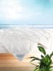 fan Doorgestikt zomerdekbed ''Summerline Cool Linen'' wit