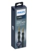Philips Kabel audio 3,5 mm "DLC2403B/04" w kolorze czarnym - dł. 100 cm