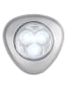GRUNDIG 3er-Set: LED-Druckleuchten in Silber - Ø 7 cm