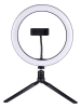 GRUNDIG LED-Selfie-Ringlicht in Schwarz - (B)30 x (H)45 x (T)30 cm